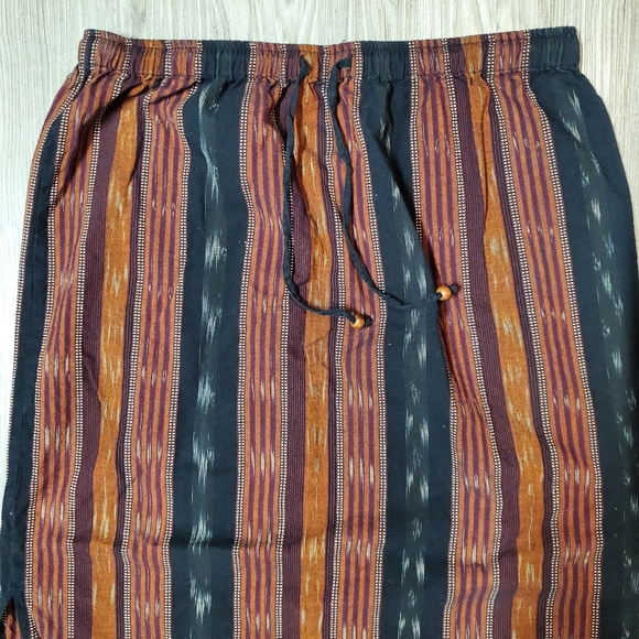 White Stag Women's Drawstring Waist Maxi Skirt with Side Slit on Both Sides - Picture 2 of 8